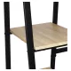 Стол на металлокаркасе BRABIX LOFT CD-006,1200х500х730 мм,, 2 полки, цвет дуб натуральный, 641226. Фото товара с разных ракурсов.