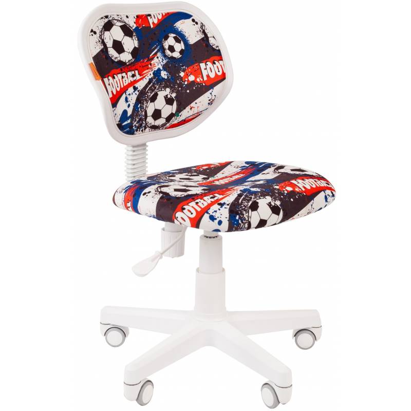 Кресло 106 Kids Белый пластик (ткань велюр Футбол) главное фото