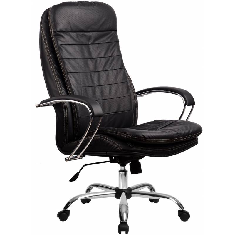 Кресло руководителя LK-3 (черное, обивка 721) Хром главное фото