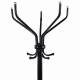 Вешалка-стойка "Ажур-2", 1,89 м, основание 46 см, 5 крючков, металл, черная. Фото товара с разных ракурсов.